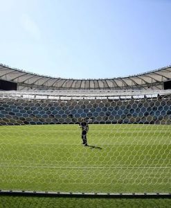 Мрежа за футболна врата A11 4 мм РР бяла хексагонален отвор-основна