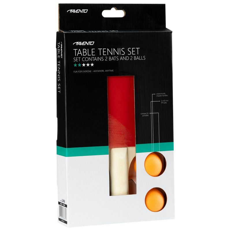 Juego de 2 palos de tenis de mesa+2 pelotas — Dias Sport комплект от 2 хилки за тенис на маса и 2 топчета