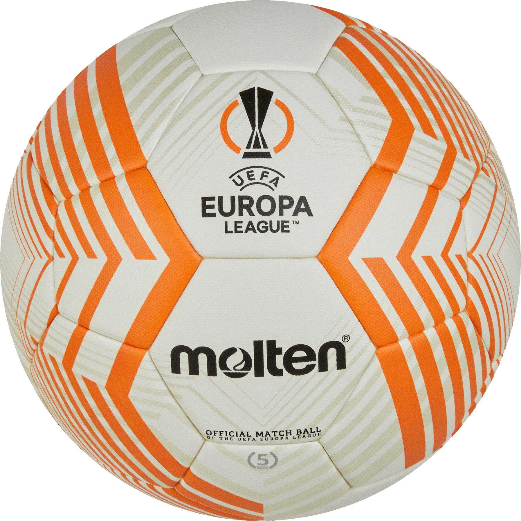 Balón Molten F5U5000, balón oficial de la Europa League 22/23, sólo talla 5 — Dias Sport Футболна топка Molten F5U5000, официалната топка на Лига Европа 22/23, размер 5