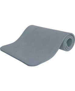 Постелка за пилатес и фитнес NBR 15mm 80Kg 183cm, сива