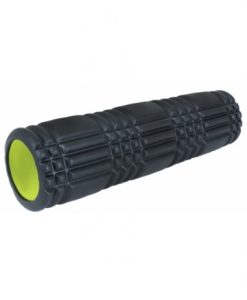 Релефен ролер от пяна AMILA Foam Roller Plexus 45 Φ14x45cm, черно/лайм