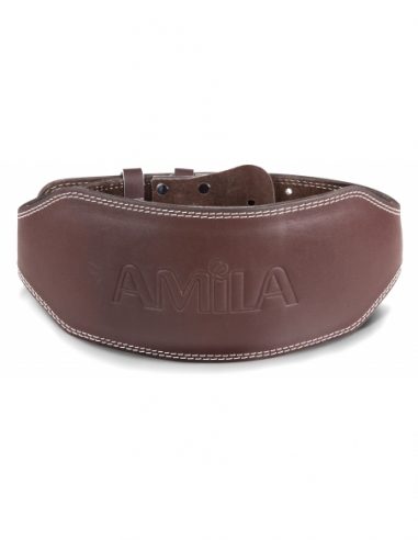 Cinturón de levantamiento de pesas de cuero con acolchado para levantadores de pesas AMILA — Dias Sport Кожен колан за вдигане на тежести с подплата