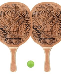 Juego de tenis de playa Waimea con raquetas de madera