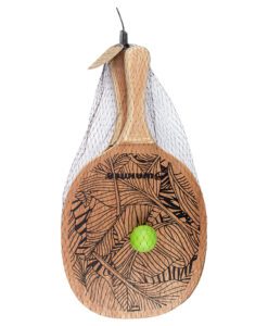 Alternative view of Juego de tenis de playa Waimea con raquetas de madera