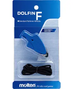Alternative view of Silbato arbitral de fútbol Molten Dolfin F, azul - con enlace